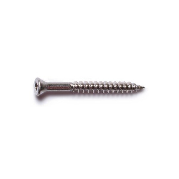 Buildright Deck Screw, #7 x 1-5/8 in, 18-8 Stainless Steel, Trim Head, Square Drive, 1095 PK 09152 - main